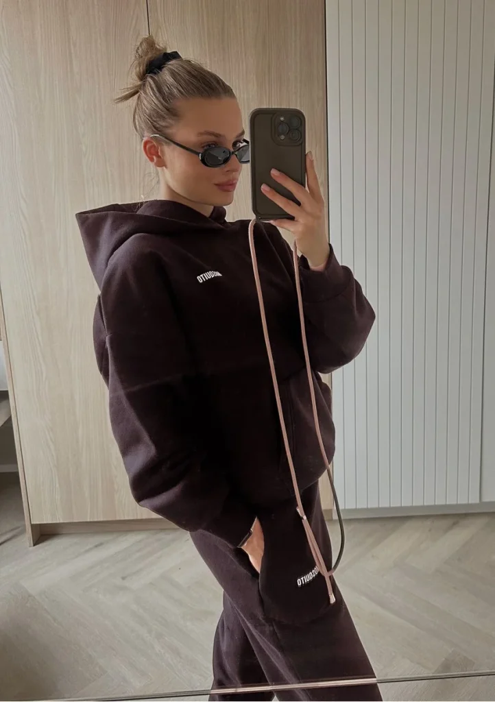 Pure - Bluza z kapturem Dark Chocolate